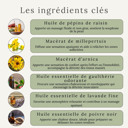 Huile confort musculaire