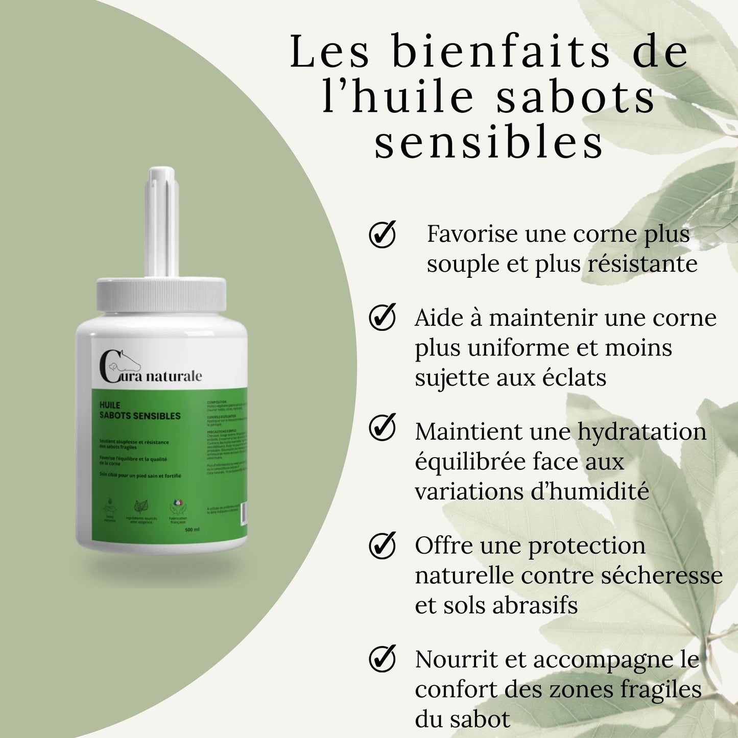 Huile sabots sensibles