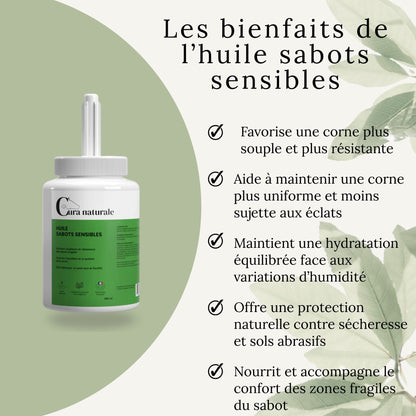 Huile sabots sensibles