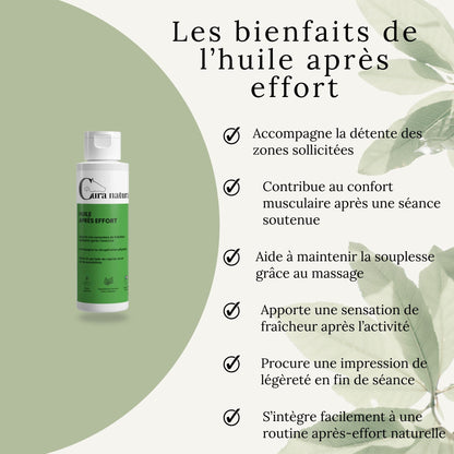 Huile après effort