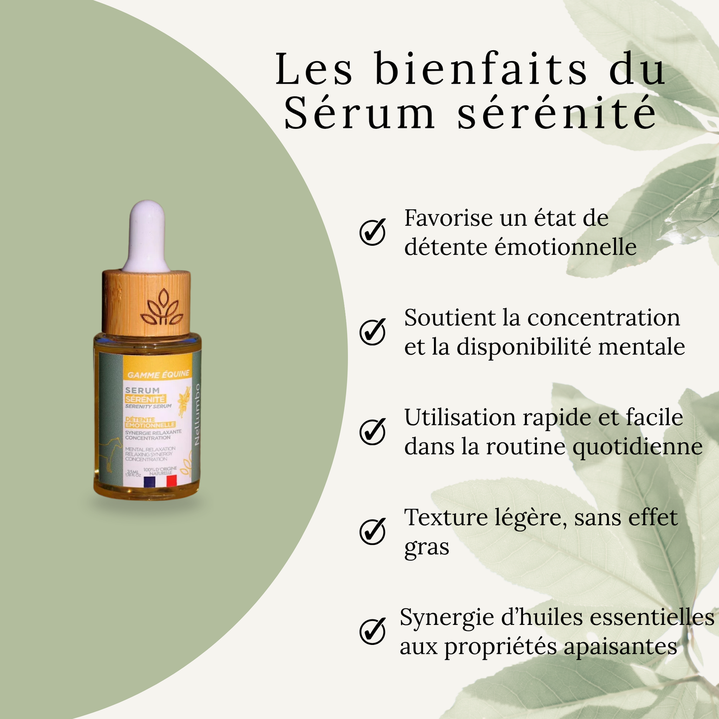 Sérum Sérénité – Détente et concentration du cheval