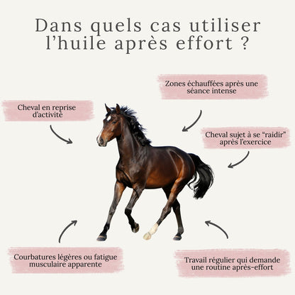 Huile après effort