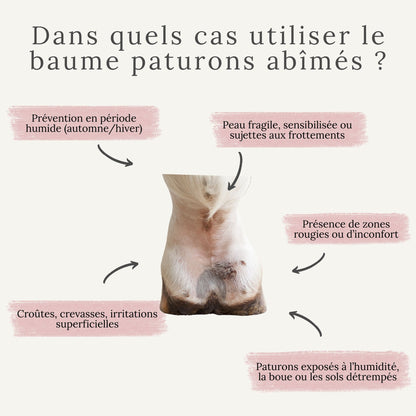 Baume paturons abîmés