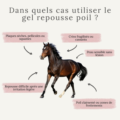 Gel repousse poil