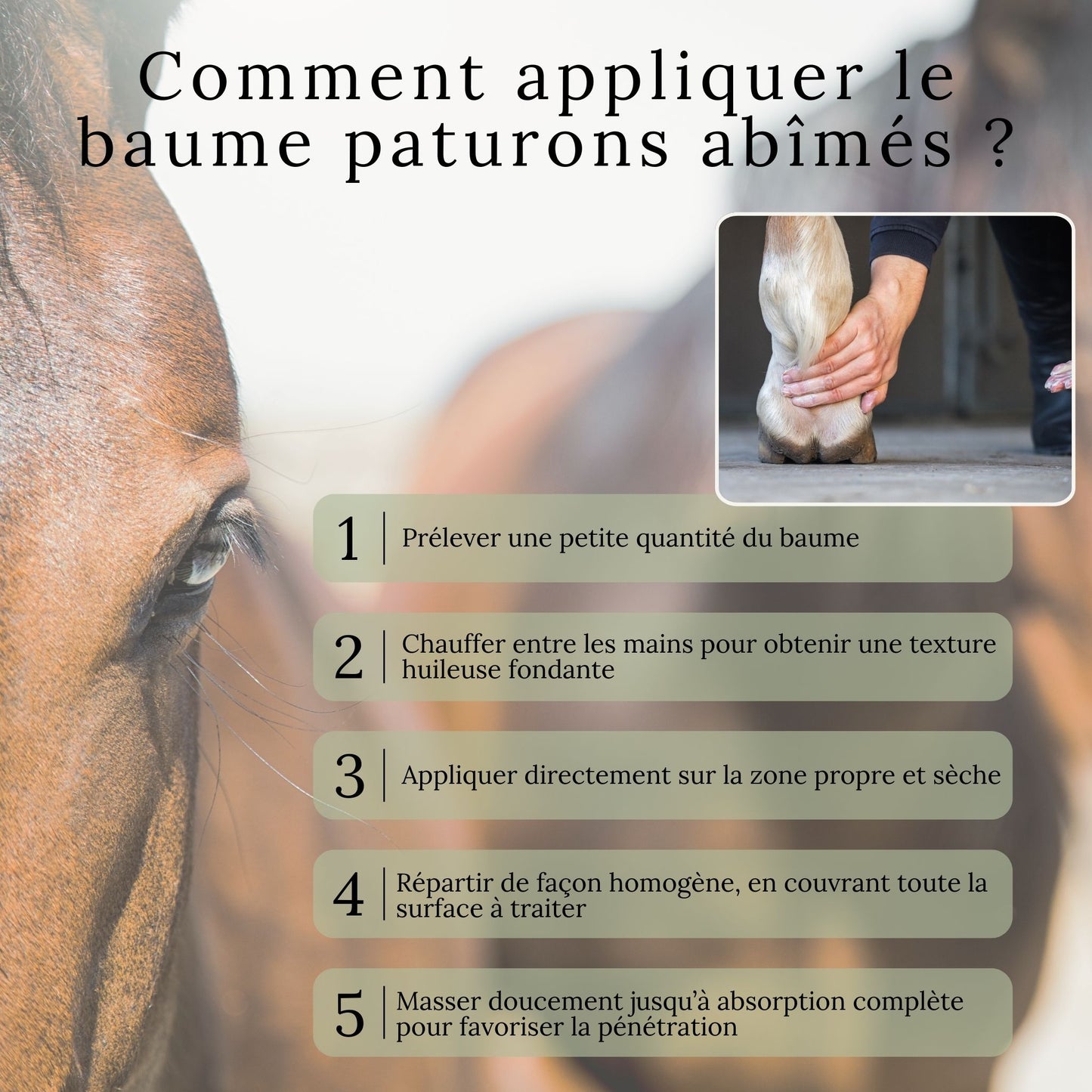 Baume paturons abîmés