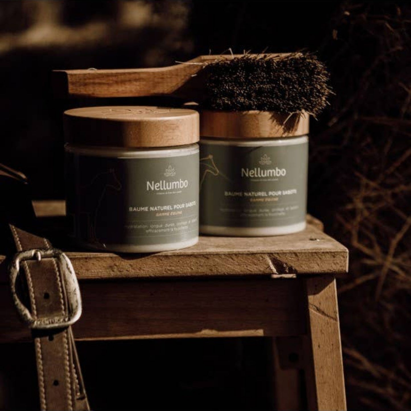 Baume naturel pour l'hydratation des sabots du cheval