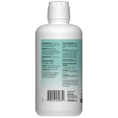 Bouteille de Chill de la marque Omega Alpha – supplément calmant naturel pour chevaux 1 litre