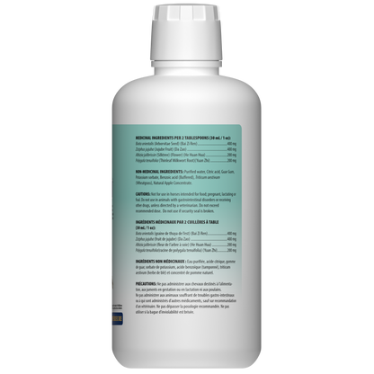 Bouteille de Chill de la marque Omega Alpha – supplément calmant naturel pour chevaux 1 litre