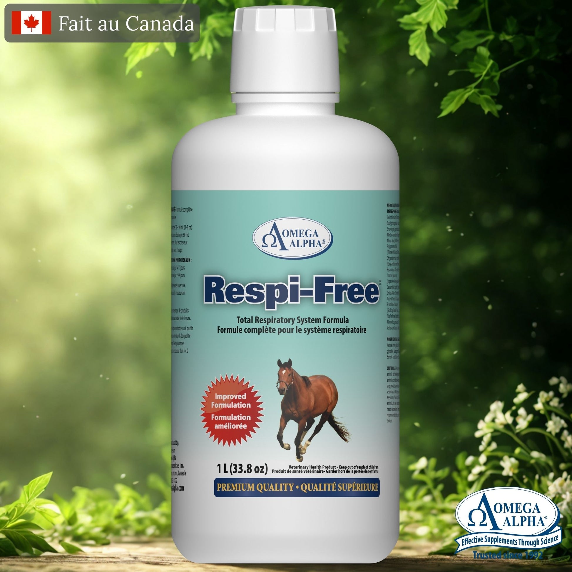 Complément naturel pour le soutien respiratoire du cheval – Respi-Free